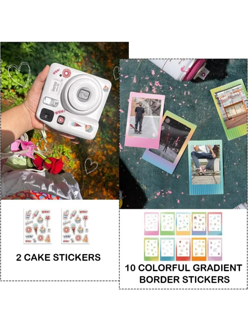 Brown Mini SE Kit for Instax Mini SE/7+ Instant Camera - Essential Accessories